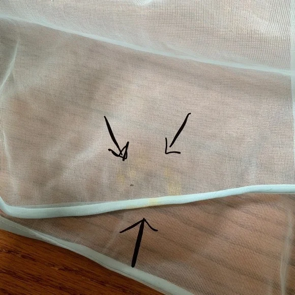 Vintage Vassarette Baby Blue Sheer Open Front Robe/Housecoat with Lace Sz Small - Picture 12 of 16